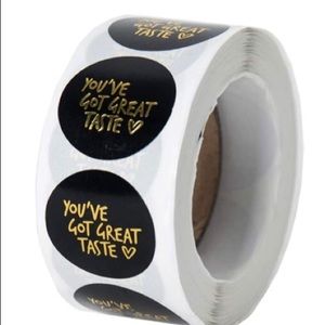 500 roll you’ve got great taste black stickers